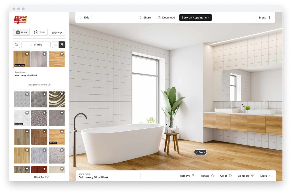 Desktop UI Main With browser bar 3 - General Floor